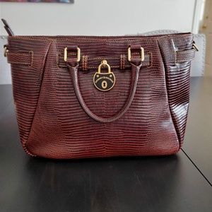 Dooney & Bourke Santorini Lizard Embossed Leather